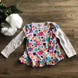 3 FOR $20 Jumping Beans shirt w/ circles, size 5